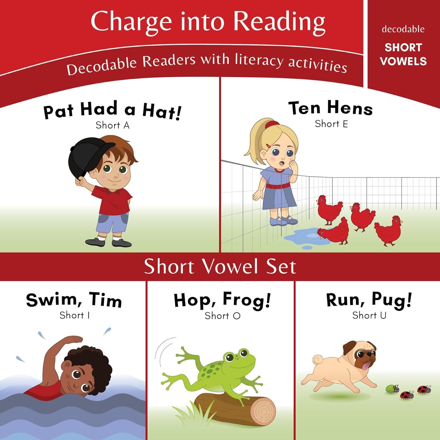 Charge into Reading Decodable Books